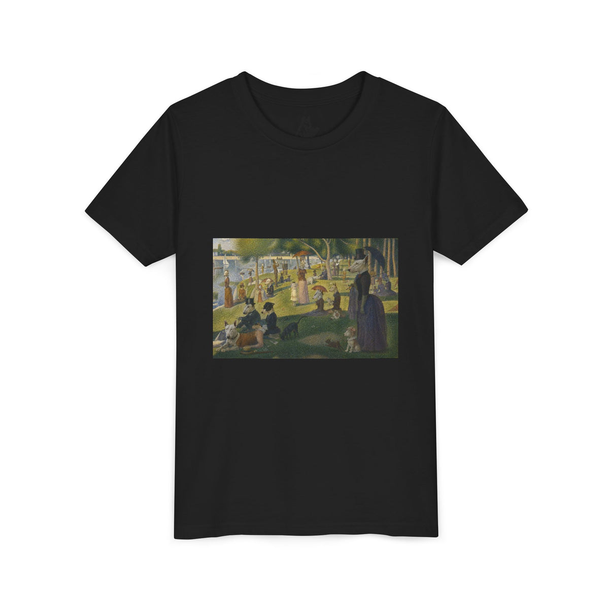 Bull Terrier A Sunday Afternoon on La Grande Jatte — after Georges Seurat, 1886 | Youth Tee