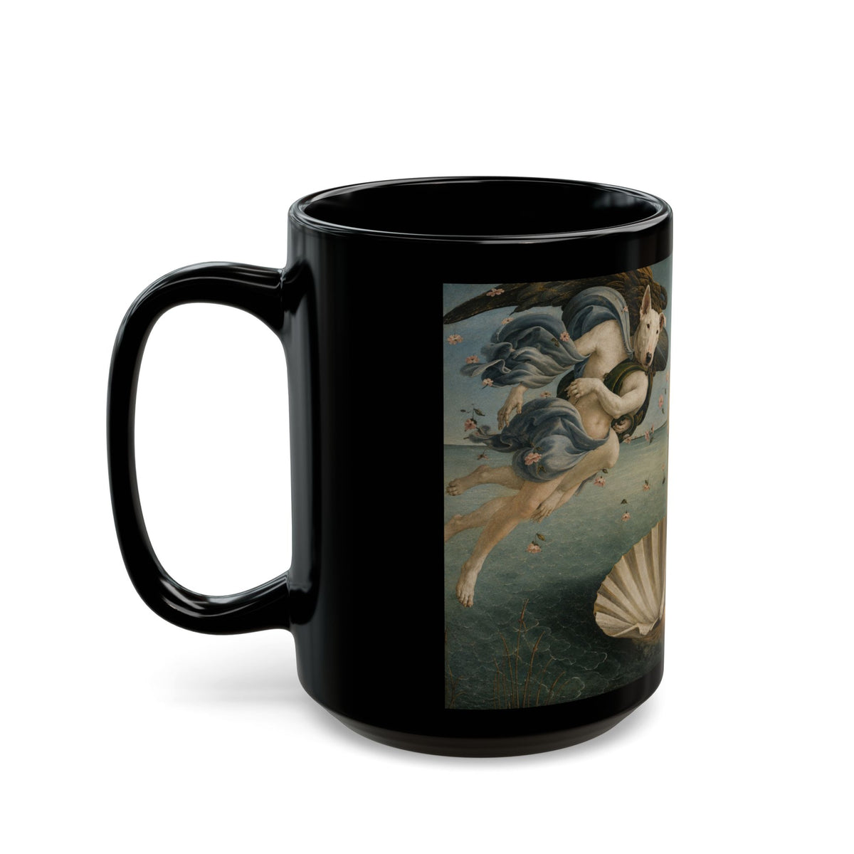 Bull Terrier The Birth of Venus — after Sandro Botticelli, c.1485 | Mug