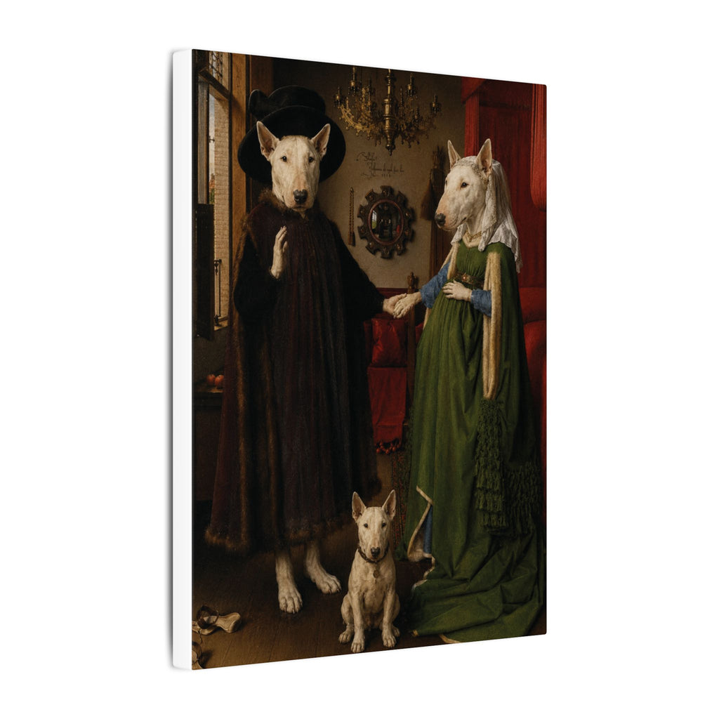 Bull Terrier The Arnolfini Portrait — after Jan van Eyck, 1434 | Canvas