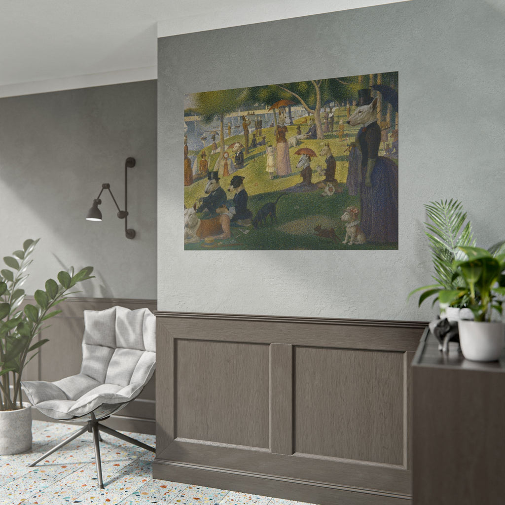 Bull Terrier A Sunday Afternoon on La Grande Jatte — after Georges Seurat, 1886 | Print