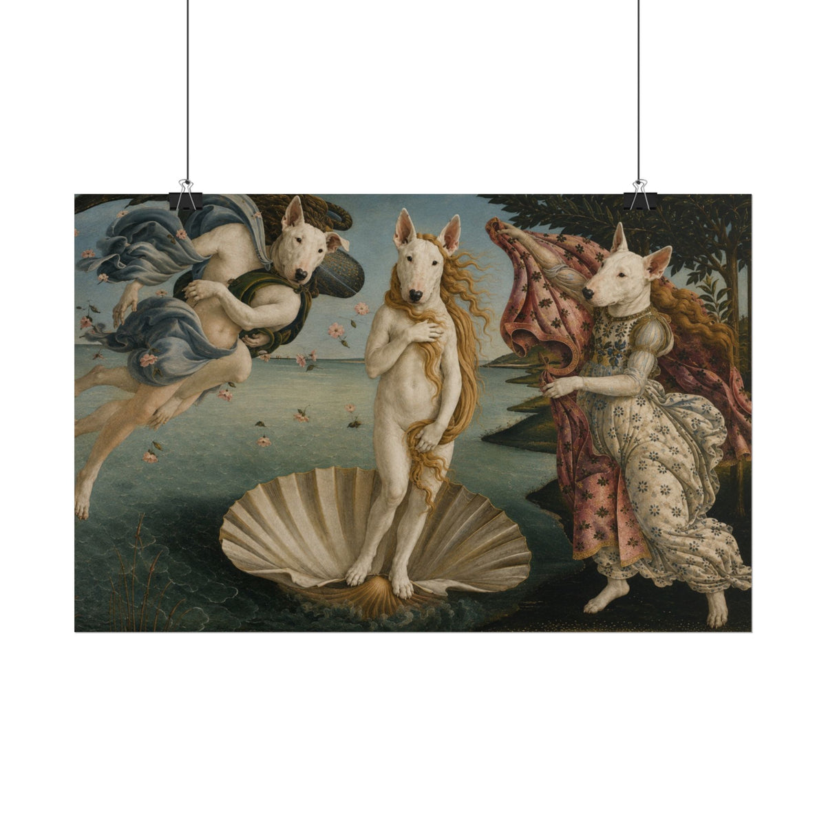 Bull Terrier The Birth of Venus — after Sandro Botticelli, c.1485 | Print