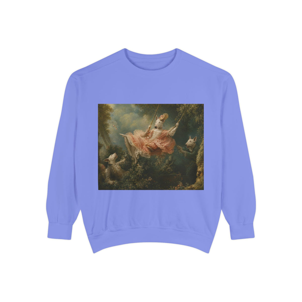 Bull Terrier The Swing — after Jean-Honore Fragonard, 1767 | Crewneck