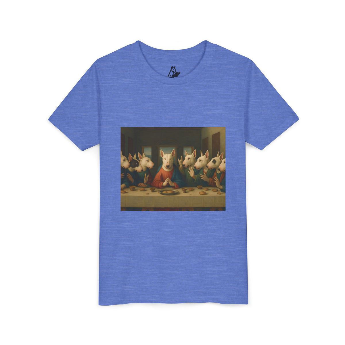 Bull Terrier The Last Supper — after Leonardo da Vinci, 1498 | Youth Tee