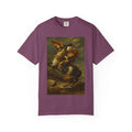 Bull Terrier Napoleon Crossing the Alps — after Jacques-Louis David, 1801 | Garment-Dyed Tee