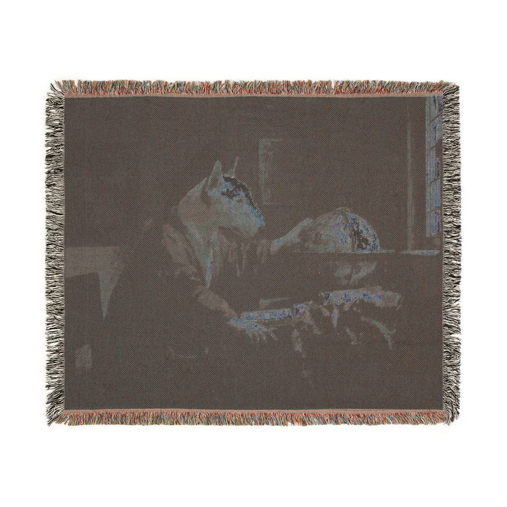Bull Terrier The Astronomer — after Johannes Vermeer, 1668 | Blanket