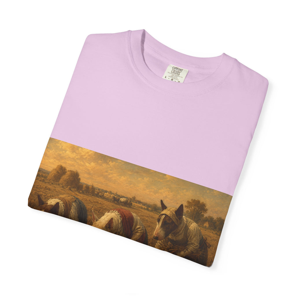 Bull Terrier The Gleaners — after Jean-Francois Millet, 1857 | Garment-Dyed Tee