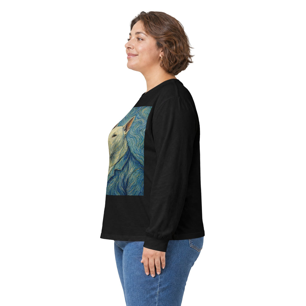 Bull Terrier Self Portrait — after Vincent van Gogh, 1889 | Long Sleeve