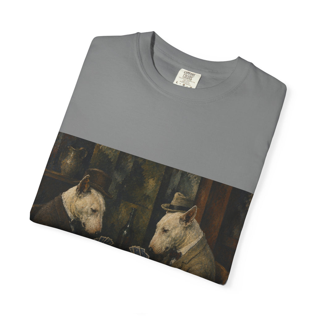 Bull Terrier The Card Players — after Paul Cezanne, c.1895 | Garment-Dyed Tee