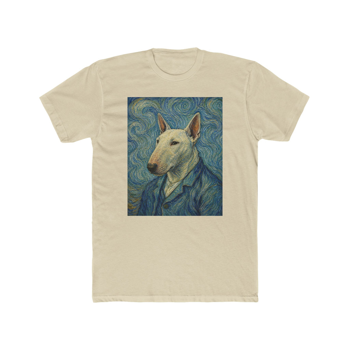 Bull Terrier Starry Night — after Vincent van Gogh, 1889 | Tee