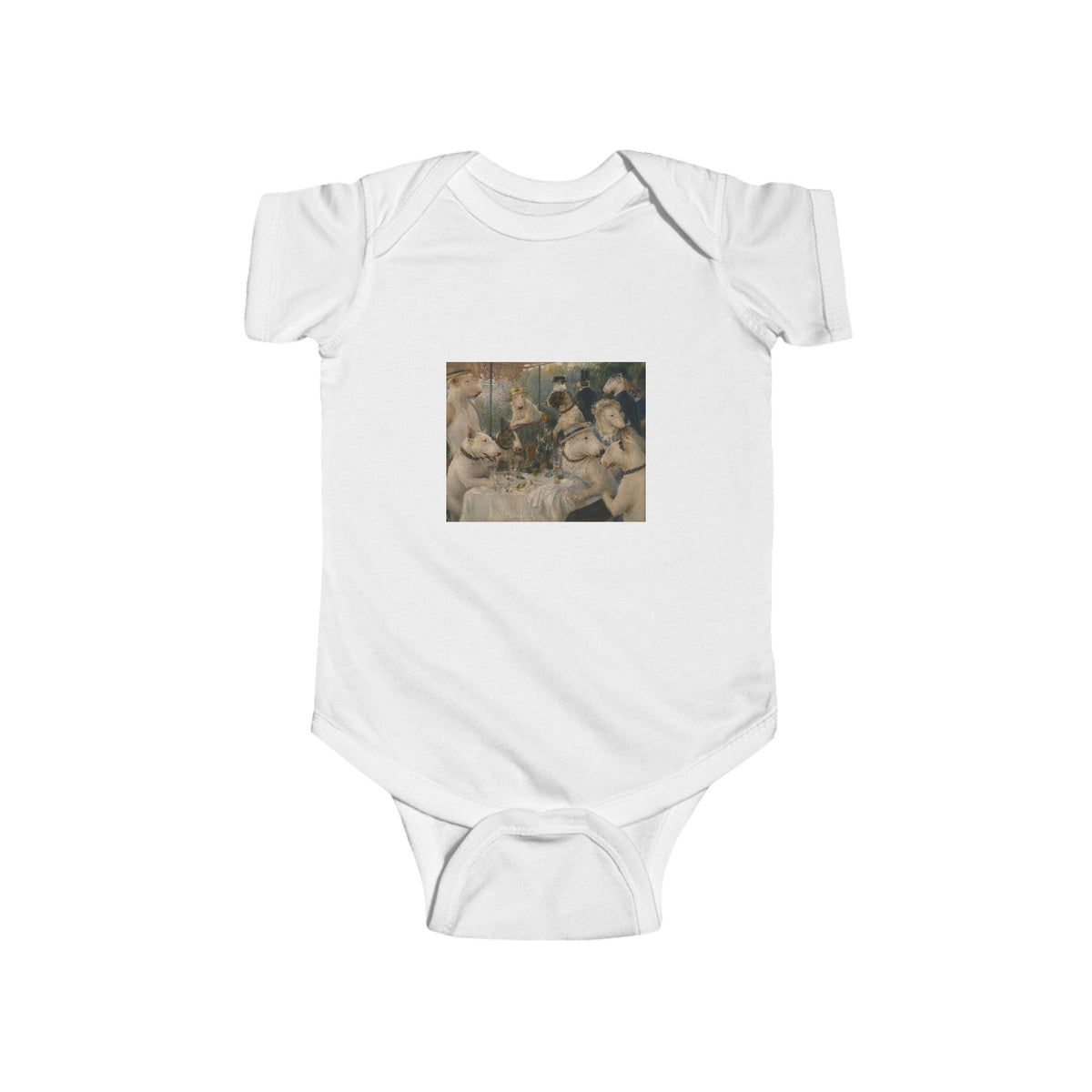 Bull Terrier Luncheon of the Boating Party — after Pierre-Auguste Renoir, 1881 | Bodysuit