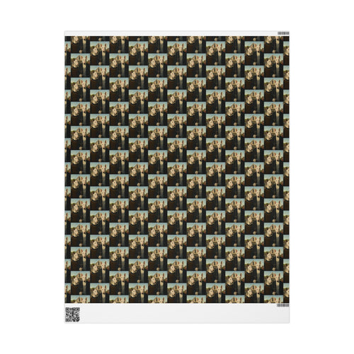 Bull Terrier American Gothic — after Grant Wood, 1930 | Wrapping Paper