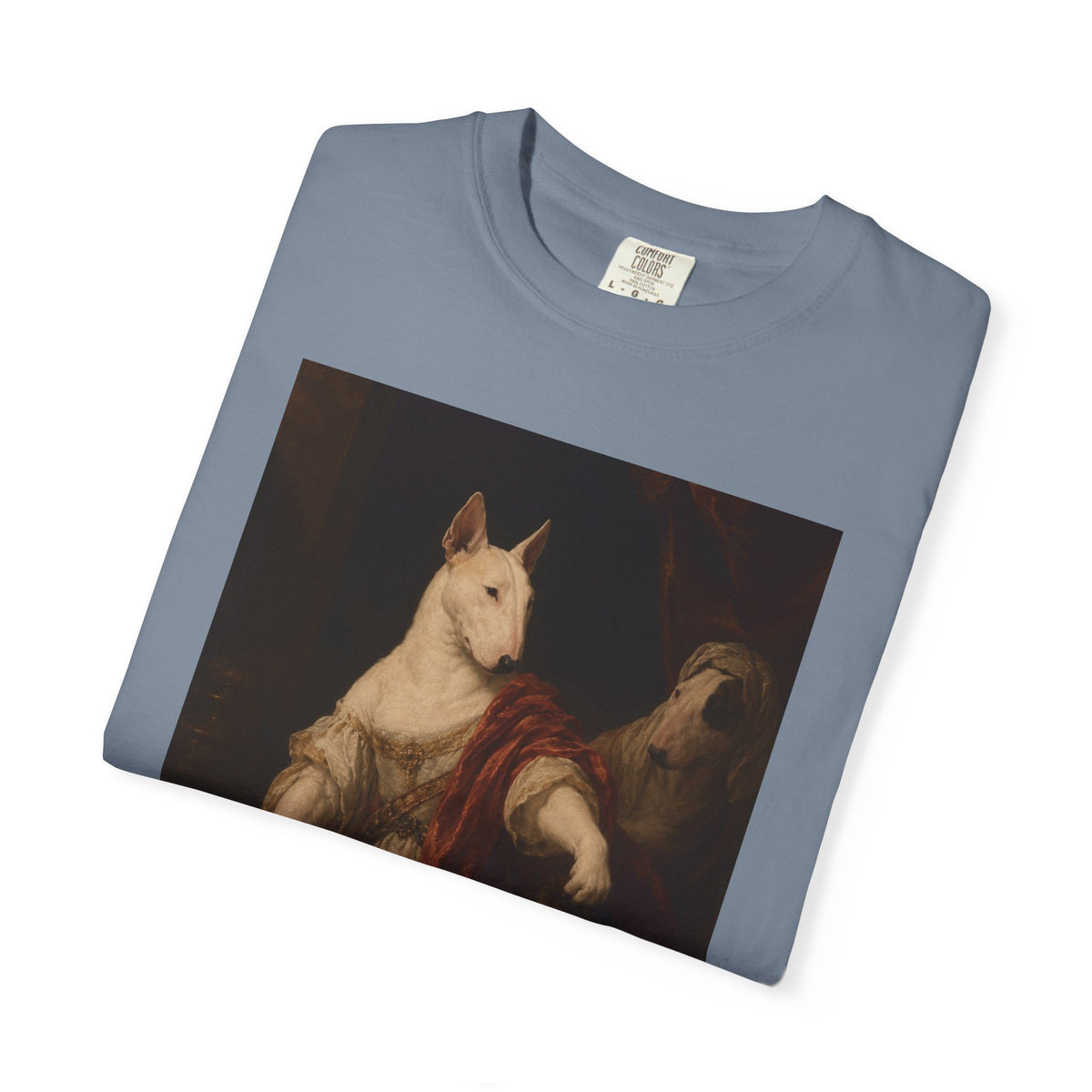 Bull Terrier Judith with the Head of Holofernes — after David Teniers the Younger, 1650s | Garment-Dyed Tee