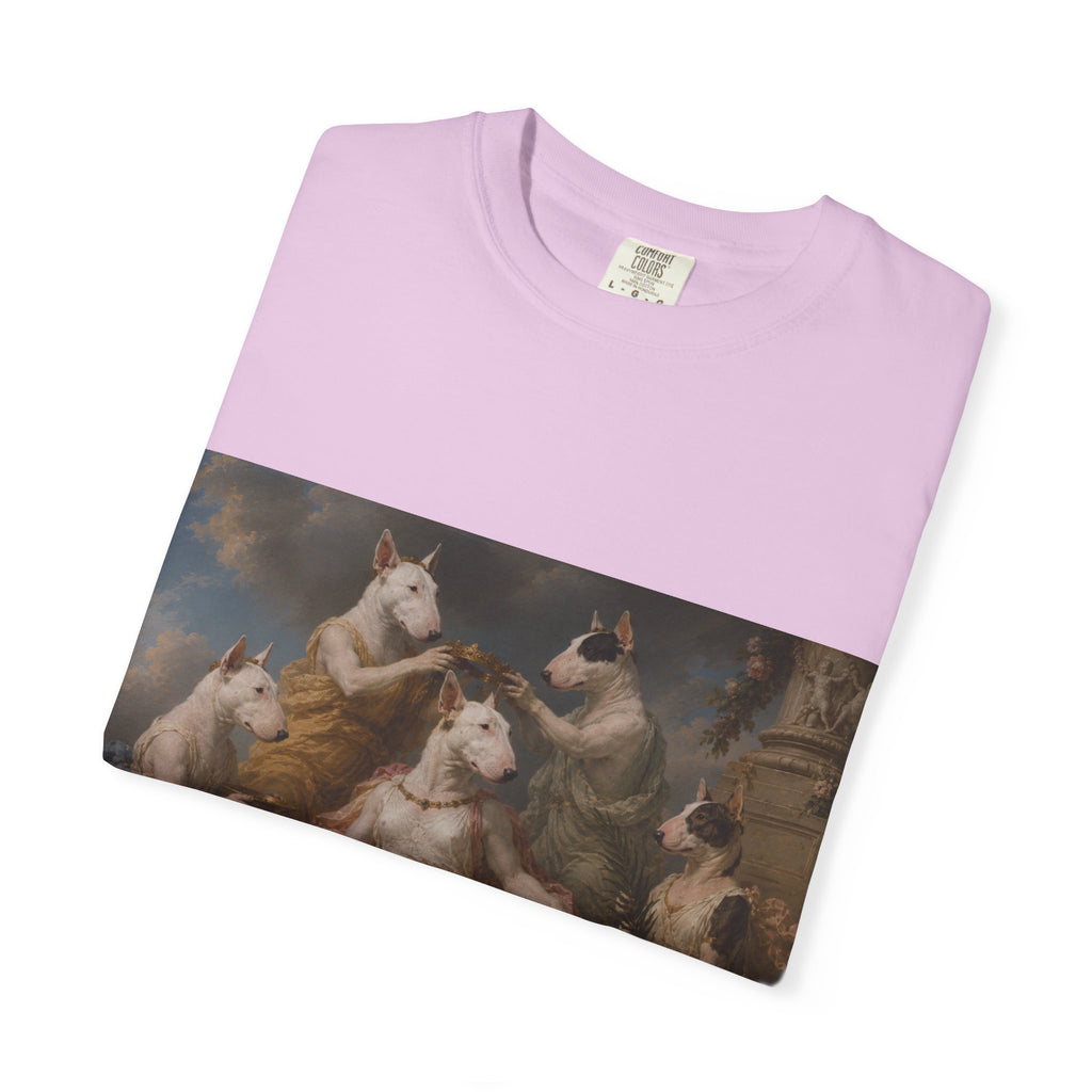 Bull Terrier Themire Crowned by the Graces — after the Sevres Manufactory, 1777 | Garment-Dyed Tee
