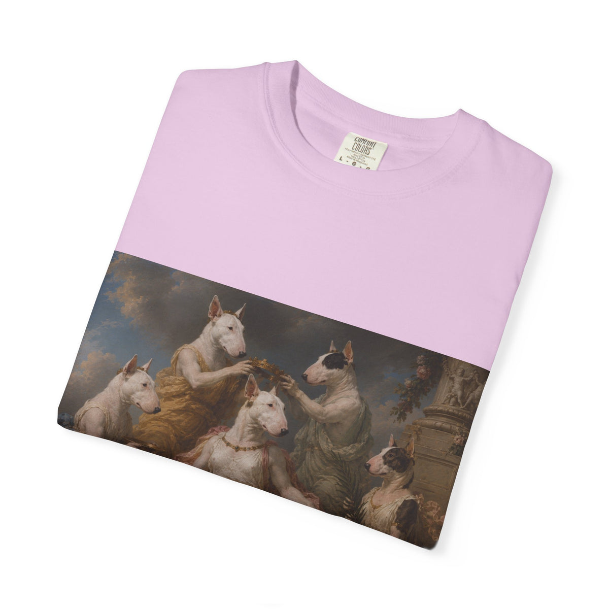 Bull Terrier Themire Crowned by the Graces — after the Sevres Manufactory, 1777 | Garment-Dyed Tee