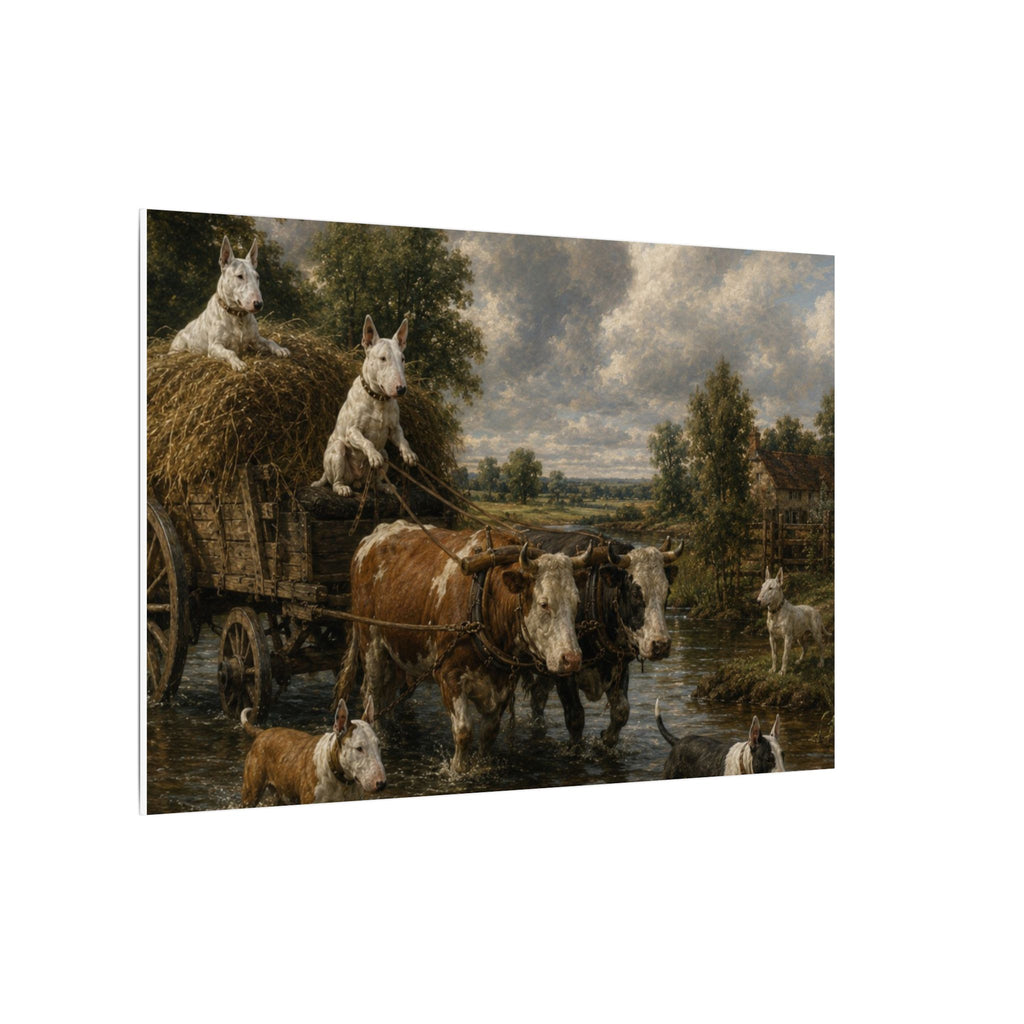 Bull Terrier The Hay Wain — after John Constable, 1821 | Canvas