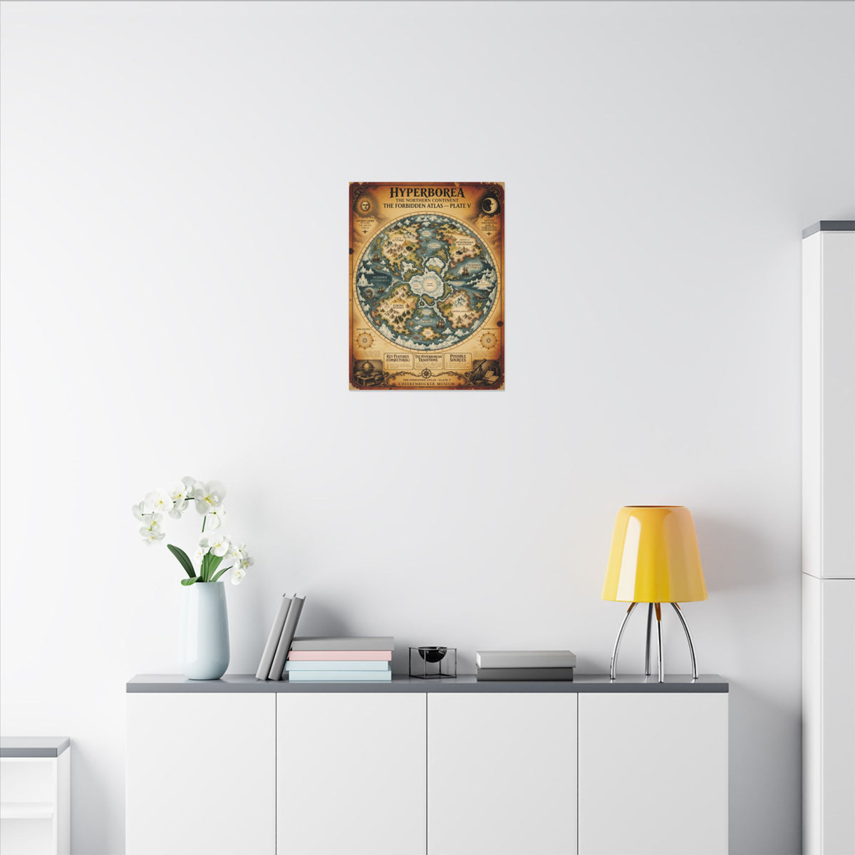 Hyperborea, The Forbidden Atlas Plate V | Canvas