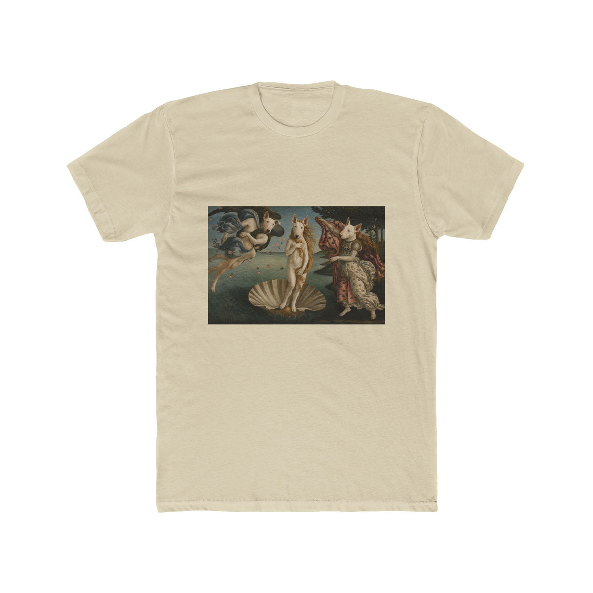 Bull Terrier The Birth of Venus — after Sandro Botticelli, c.1485 | Tee