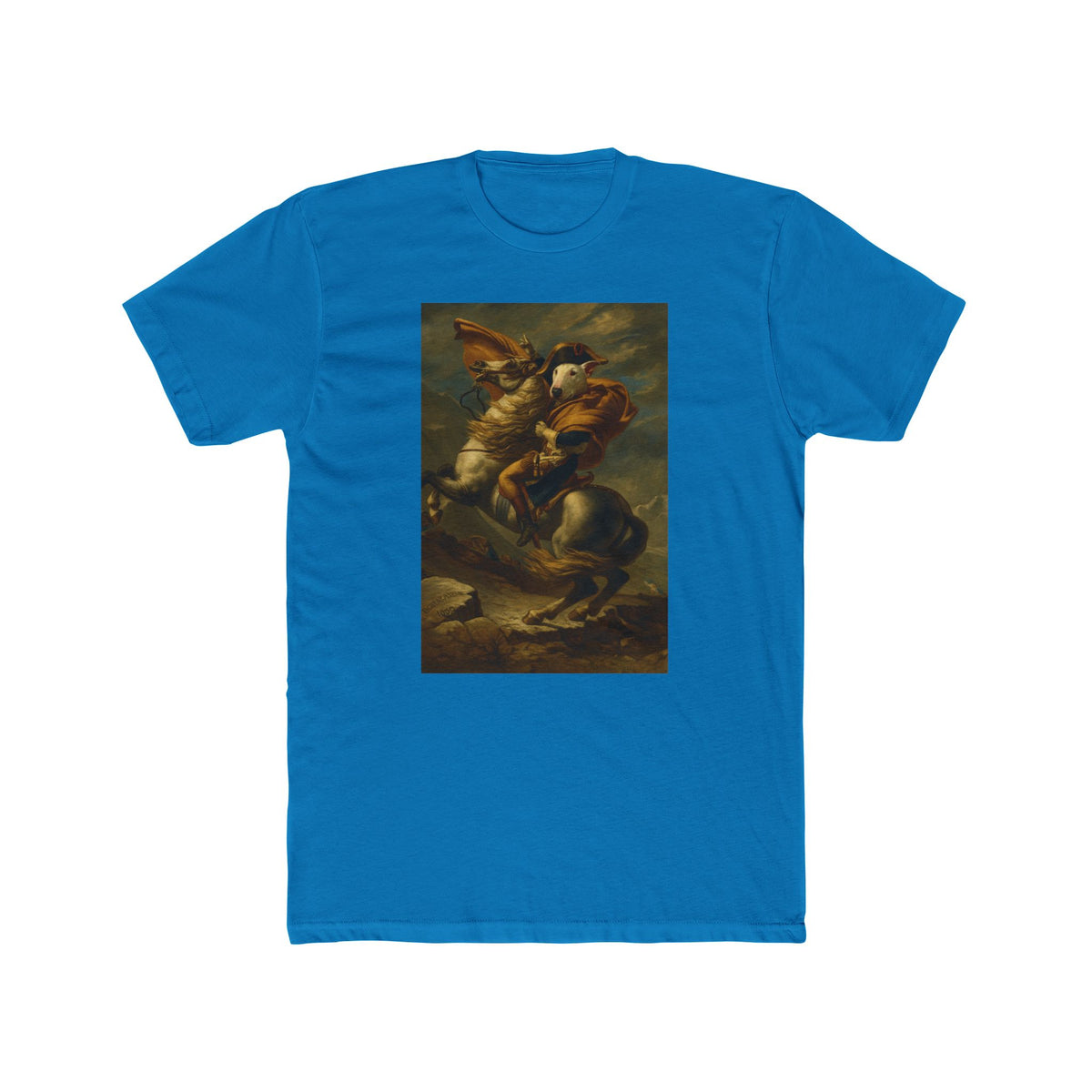 Bull Terrier Napoleon — after Jacques-Louis David, 1801 | Tee