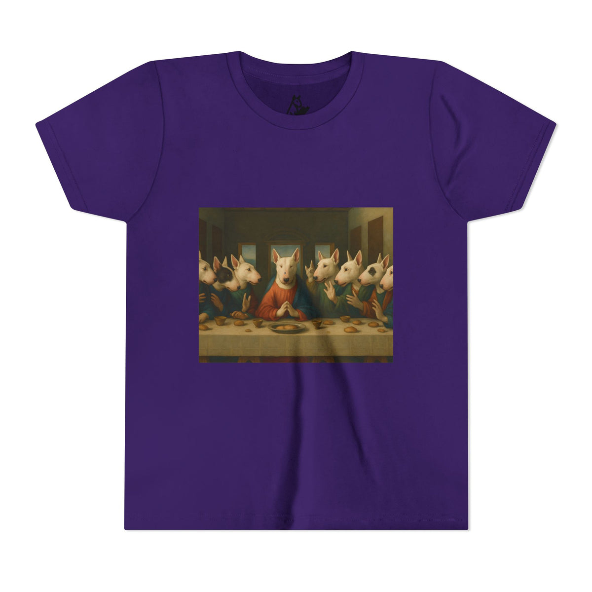 Bull Terrier The Last Supper — after Leonardo da Vinci, 1498 | Youth Tee