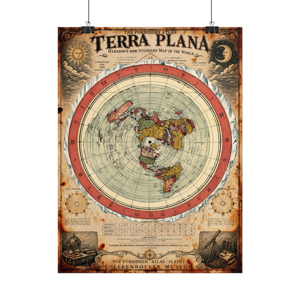 Terra Plana, The Forbidden Atlas Plate I | Poster