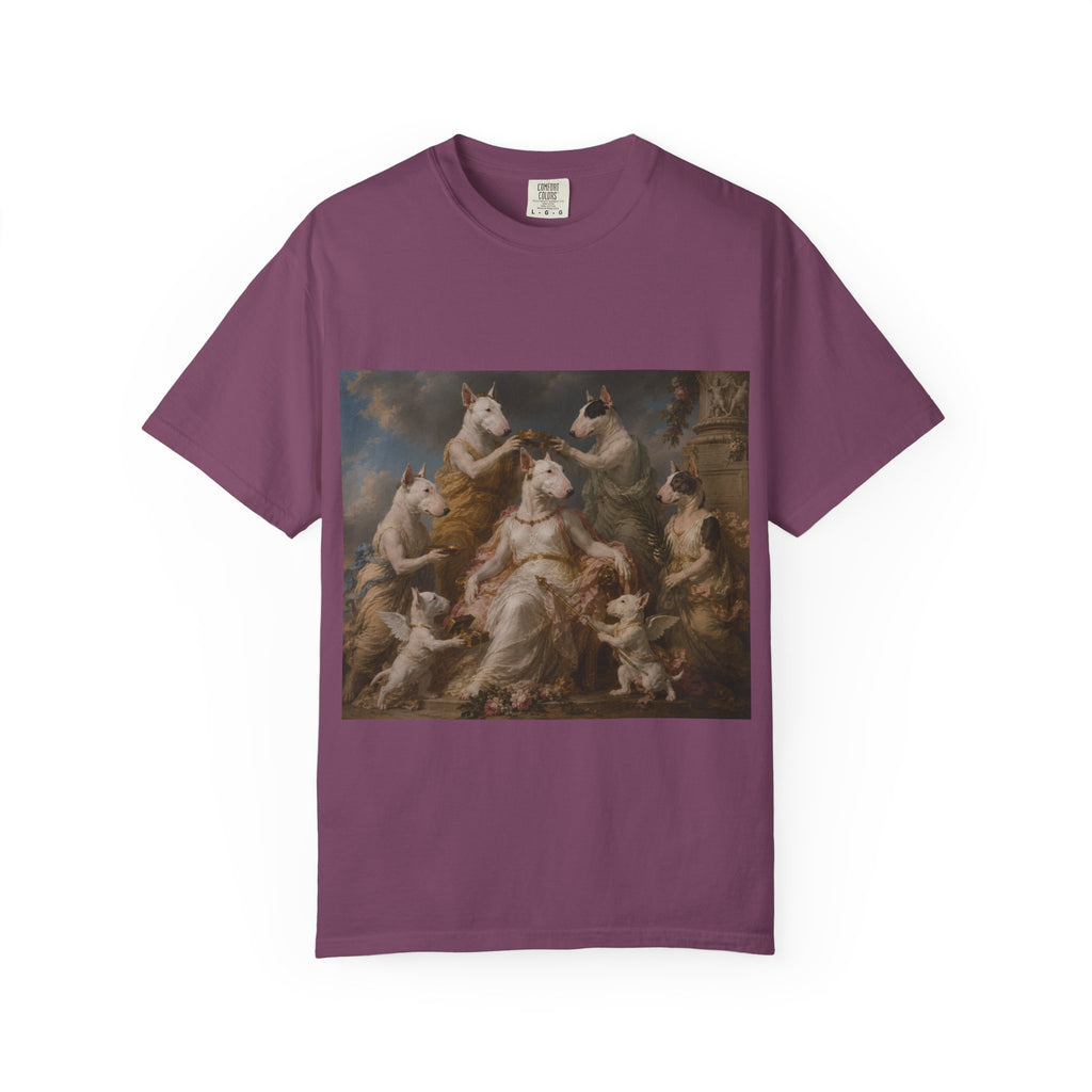 Bull Terrier Themire Crowned by the Graces — after the Sevres Manufactory, 1777 | Garment-Dyed Tee