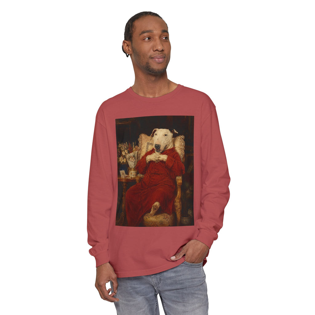 Bull Terrier A Happy Birthday — after Antonio Casanova y Estorach, c.1890 | Long Sleeve