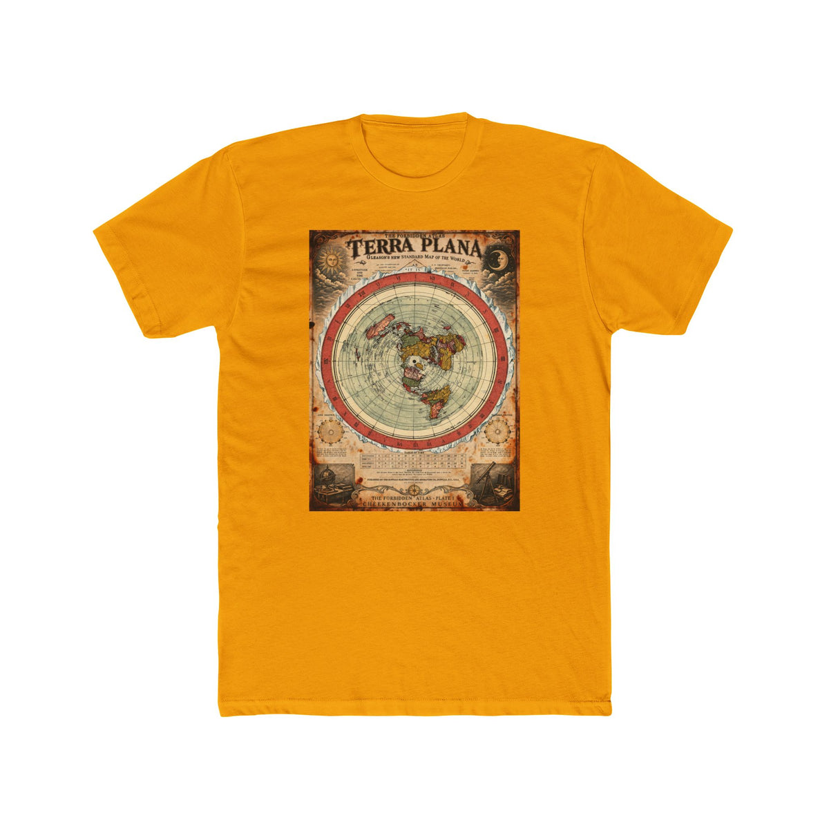 Terra Plana, The Forbidden Atlas Plate I | Unisex Cotton Crew Tee