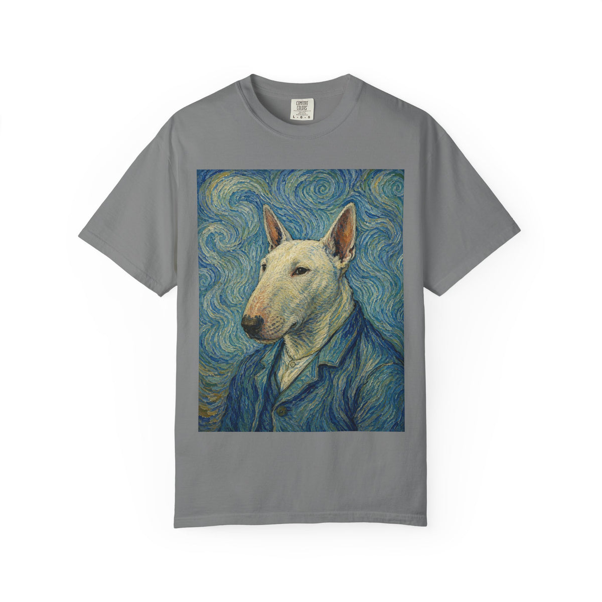 Bull Terrier Self-Portrait — after Vincent van Gogh, 1889 | Garment-Dyed Tee