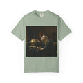 Bull Terrier The Astronomer — after Johannes Vermeer, 1668 | Garment-Dyed Tee