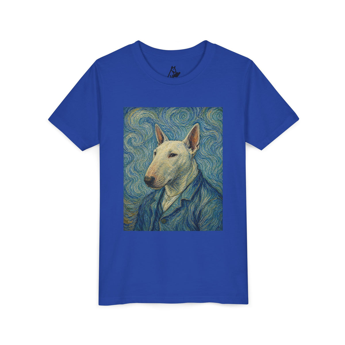 Bull Terrier Self-Portrait — after Vincent van Gogh, 1889 | Youth Tee