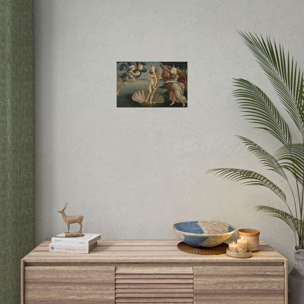 Bull Terrier The Birth of Venus — after Sandro Botticelli, c.1485 | Print