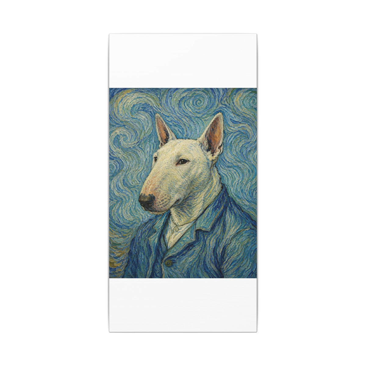 Bull Terrier Self-Portrait — after Vincent van Gogh, 1889 | Canvas