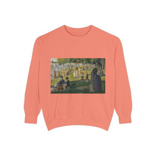 Bull Terrier A Sunday Afternoon on La Grande Jatte — after Georges Seurat, 1886 | Crewneck