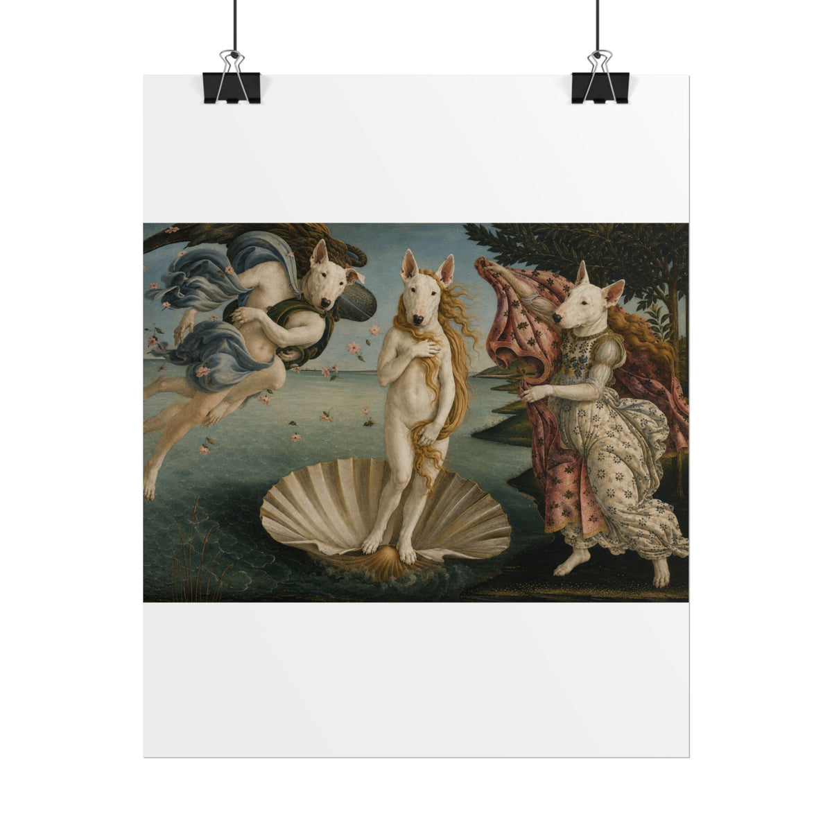 Bull Terrier The Birth of Venus — after Sandro Botticelli, c.1485 | Print