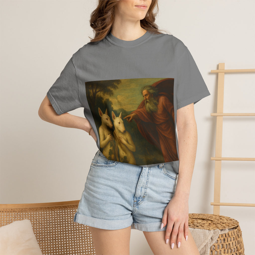 Bull Terrier The Rebuke of Adam and Eve — after Domenichino, 1626 | Garment-Dyed Tee