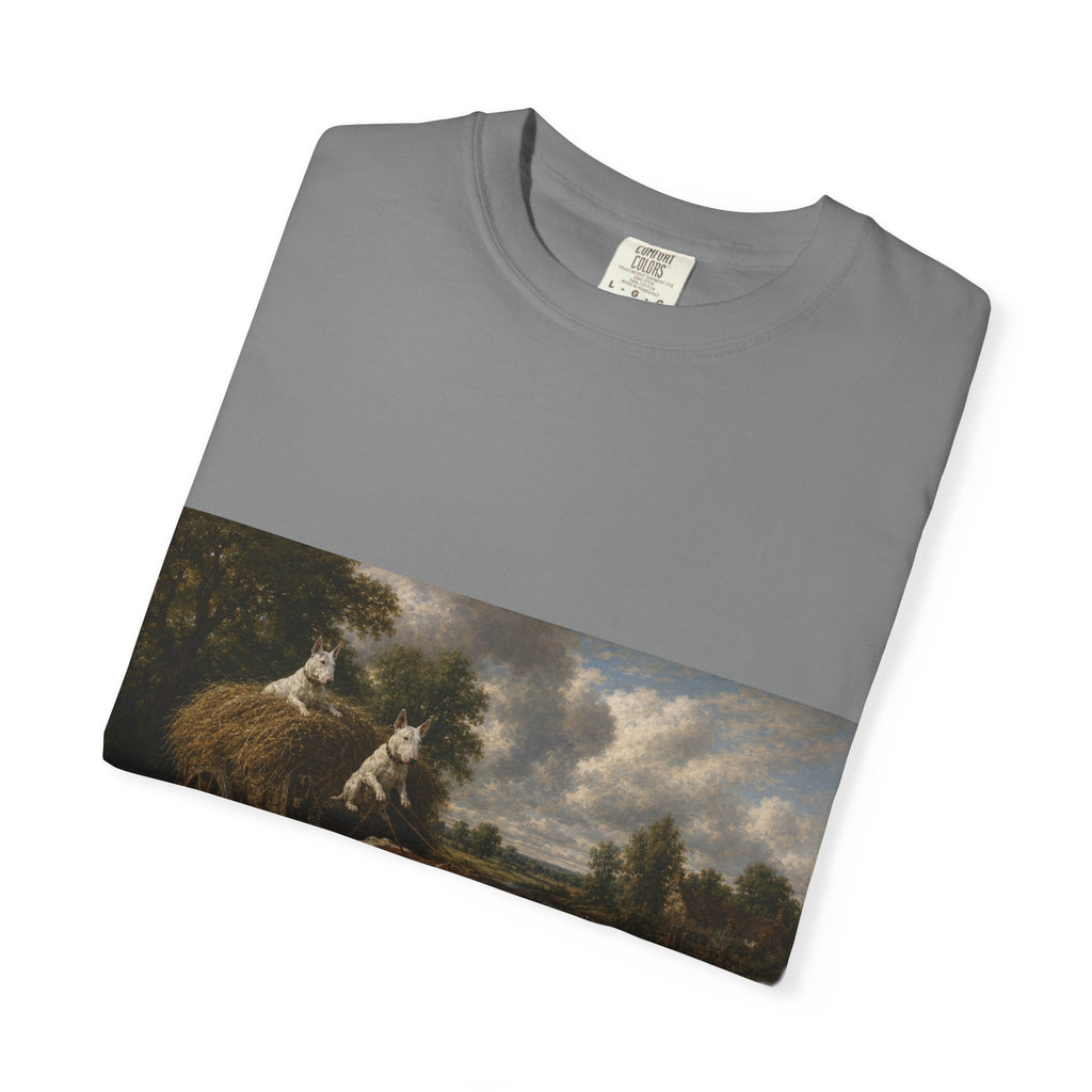 Bull Terrier The Hay Wain — after John Constable, 1821 | Garment-Dyed Tee