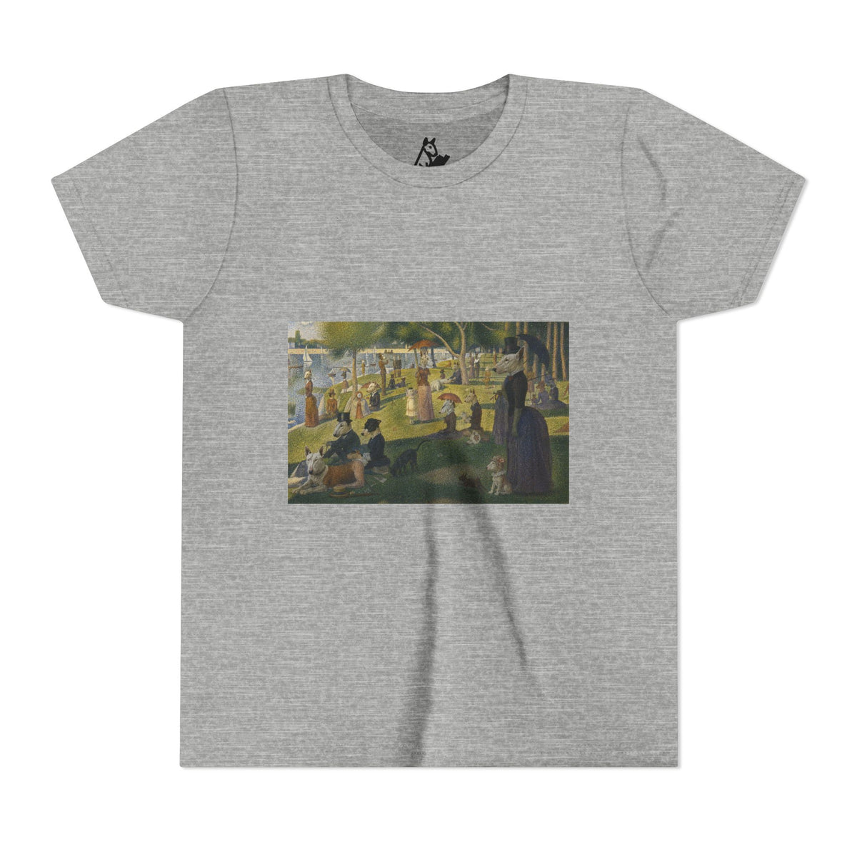 Bull Terrier A Sunday Afternoon on La Grande Jatte — after Georges Seurat, 1886 | Youth Tee