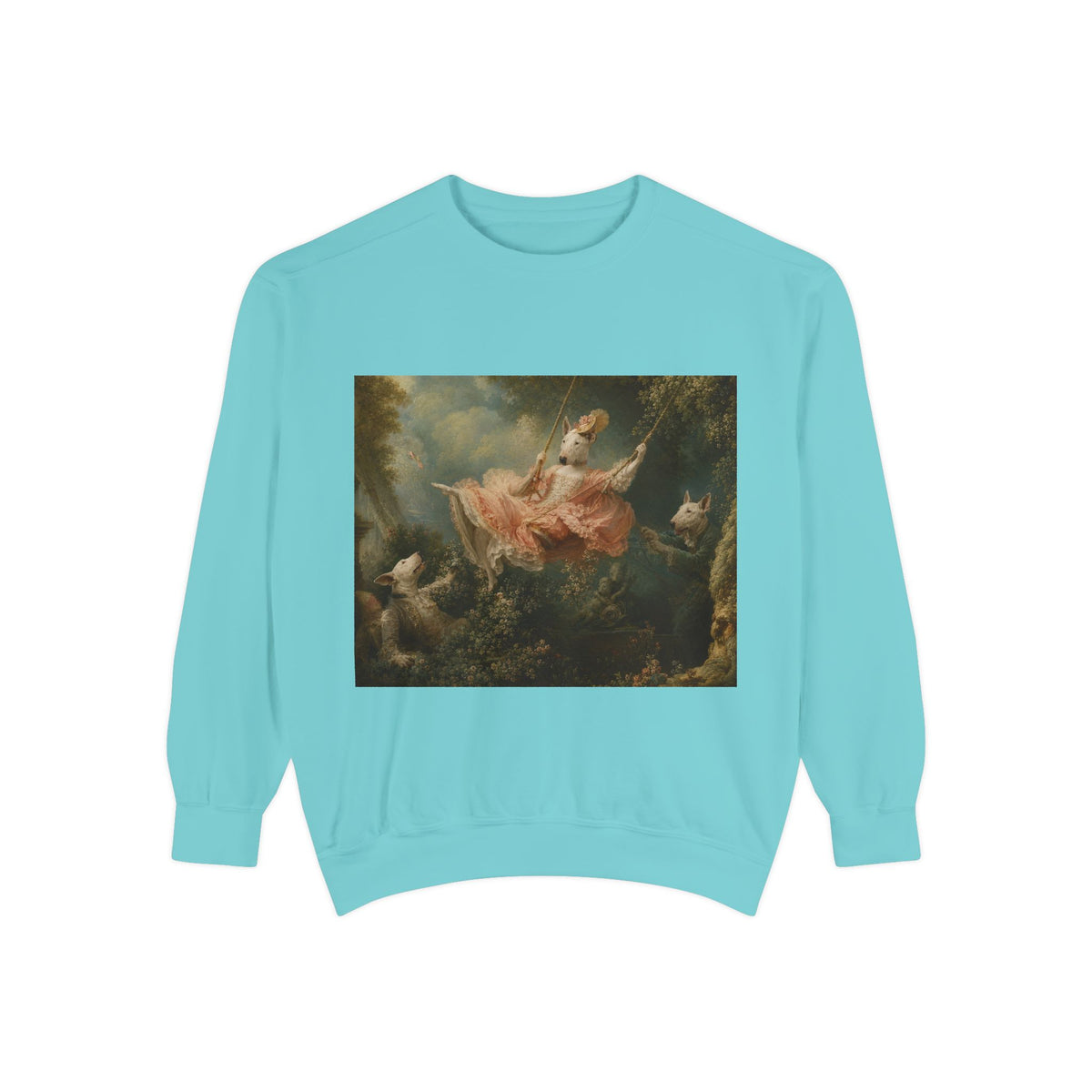 Bull Terrier The Swing — after Jean-Honore Fragonard, 1767 | Crewneck