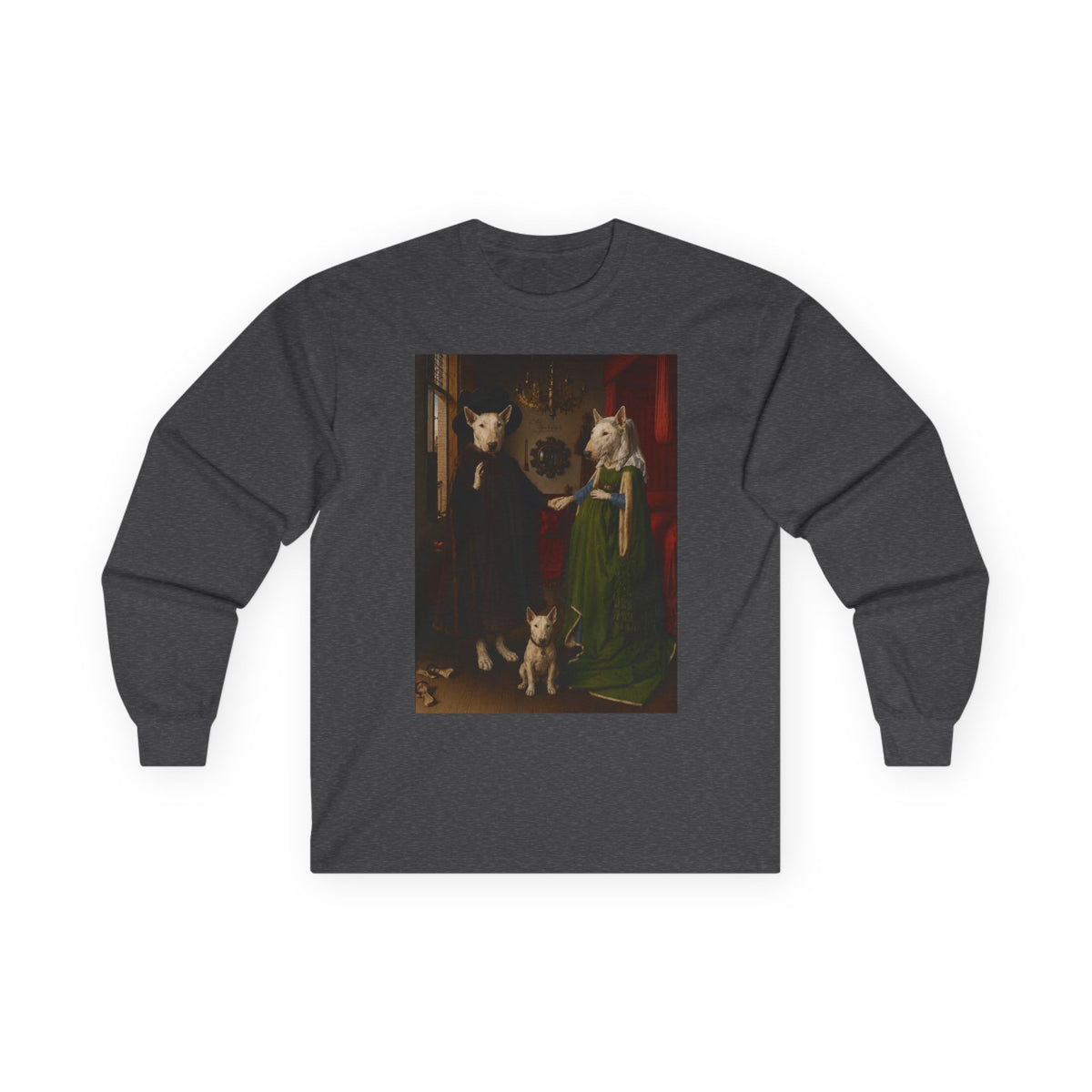 Bull Terrier The Arnolfini Portrait — after Jan van Eyck, 1434 | Long Sleeve