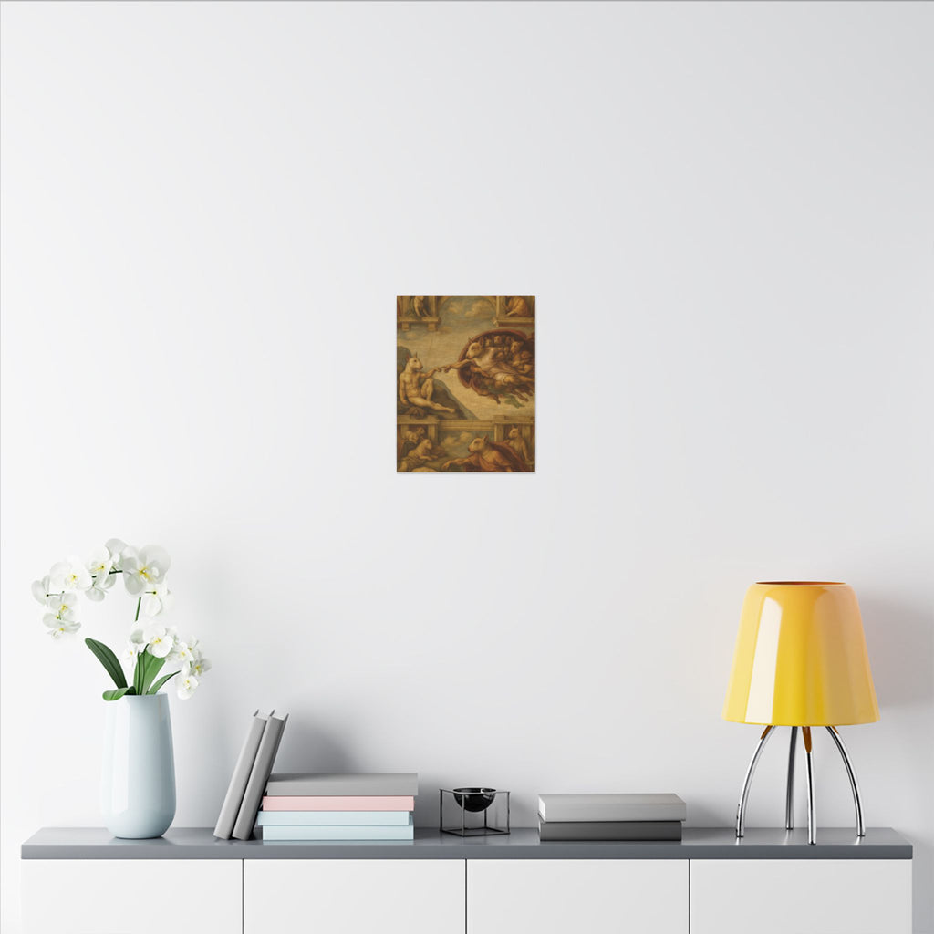 Bull Terrier The Creation of Adam — after Michelangelo, 1512 | Canvas