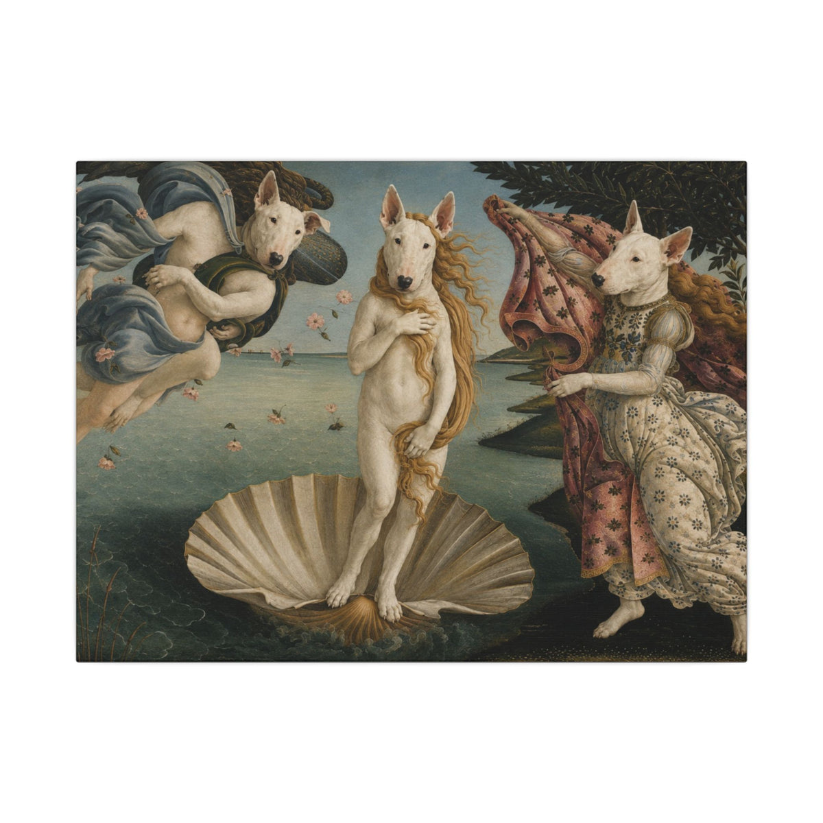 Bull Terrier The Birth of Venus — after Sandro Botticelli, c.1485 | Canvas