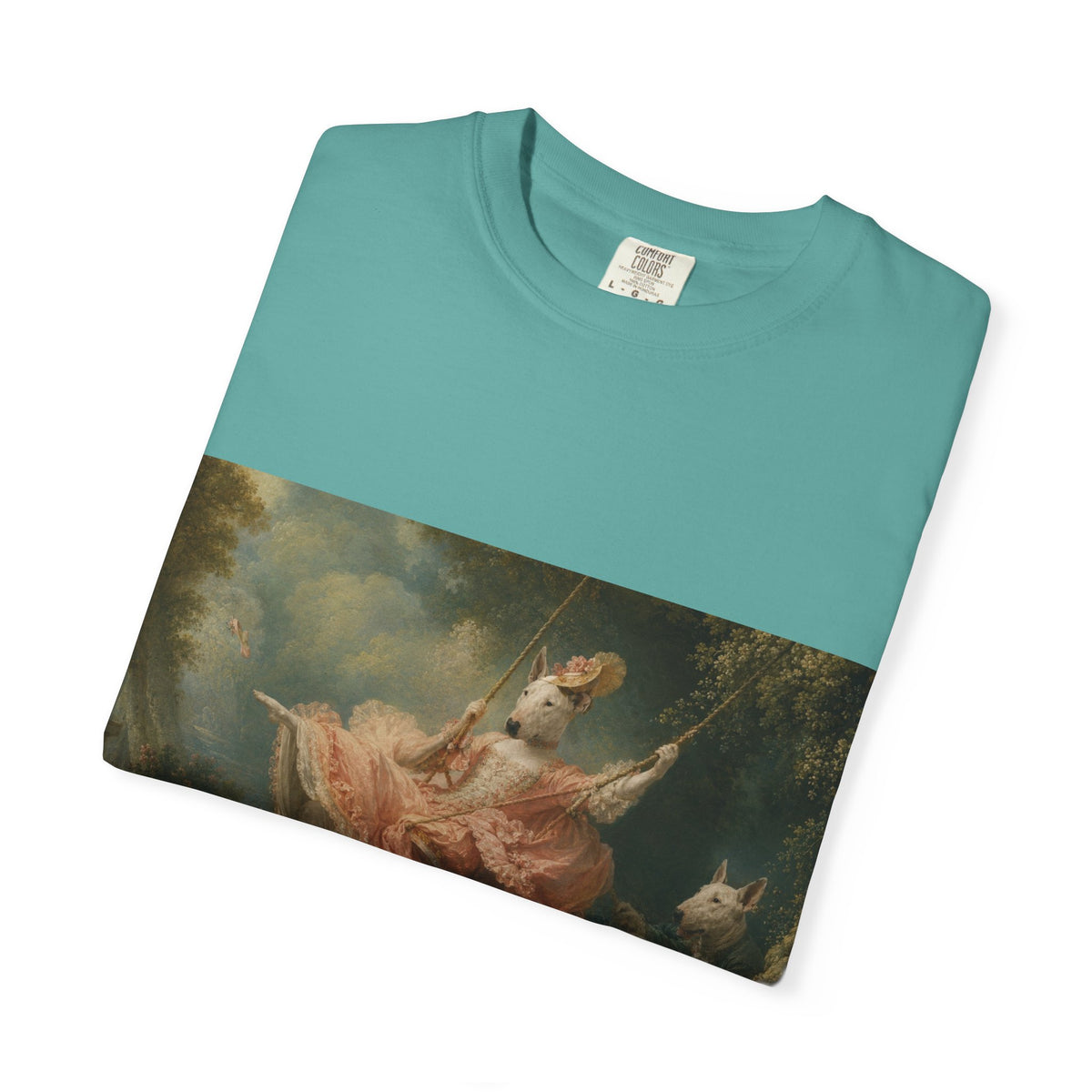 Bull Terrier The Swing — after Jean-Honore Fragonard, 1767 | Garment-Dyed Tee