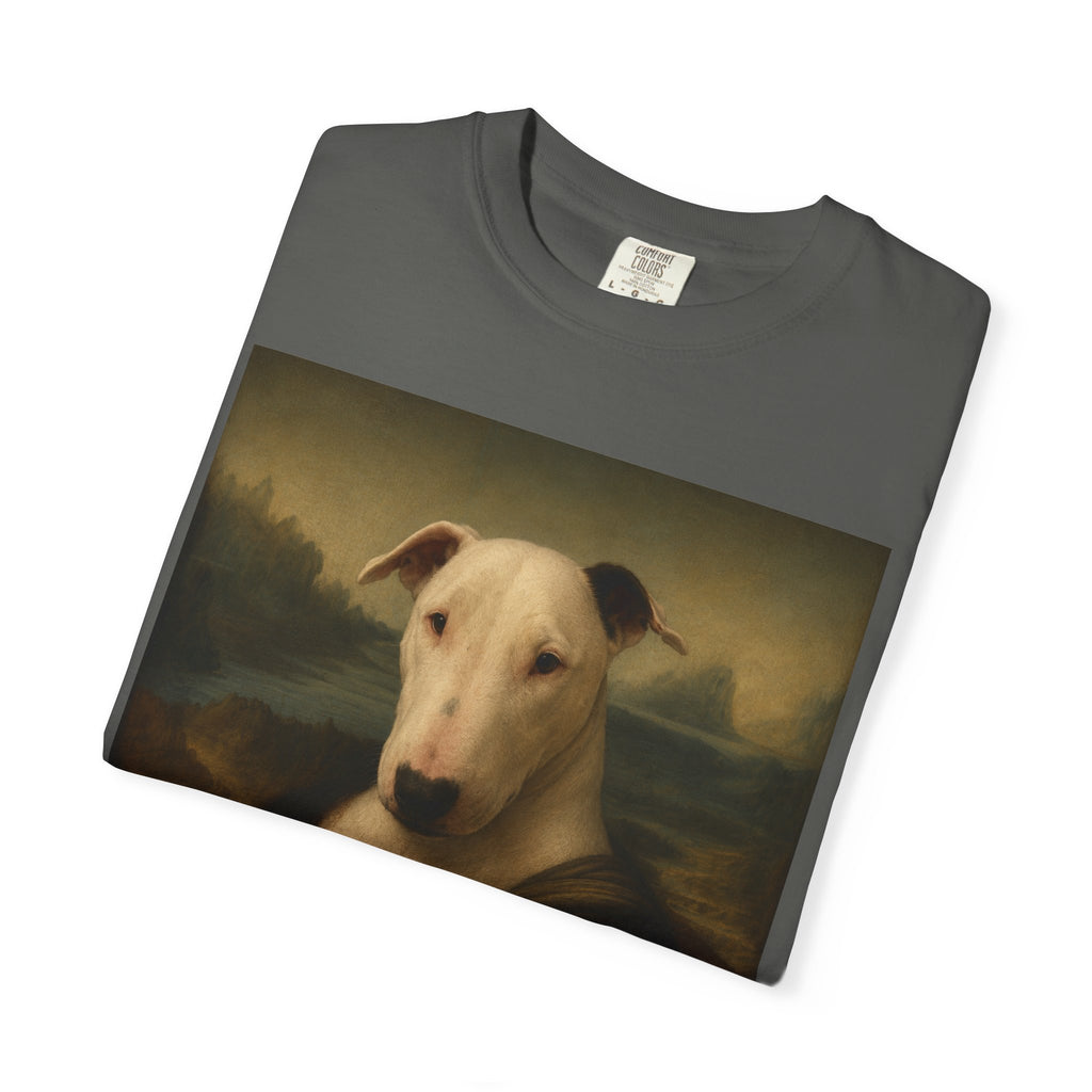 Bull Terrier Mona Lisa — after Leonardo da Vinci, c.1503 | Garment-Dyed Tee