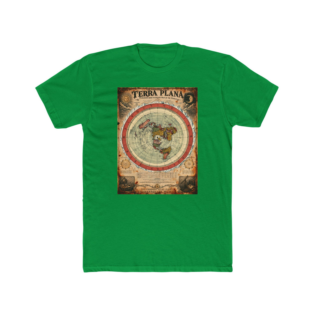 Terra Plana, The Forbidden Atlas Plate I | Unisex Cotton Crew Tee
