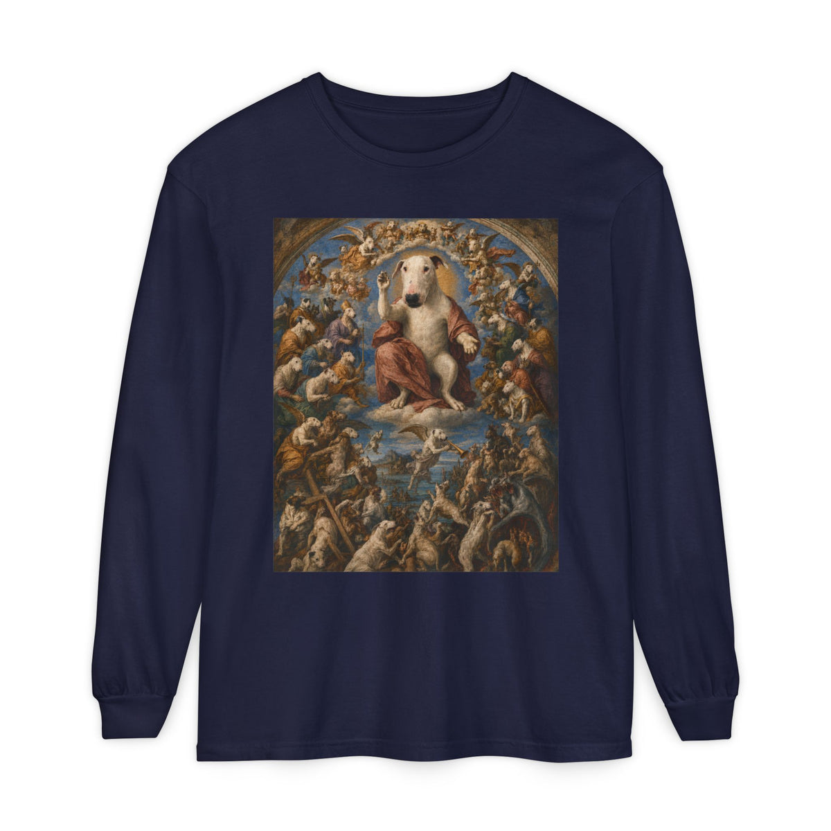 Bull Terrier The Last Judgement — after Michelangelo, 1541 | Long Sleeve