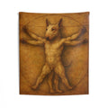 Bull Terrier Vitruvian Man — after Leonardo da Vinci, c.1490 | Tapestry