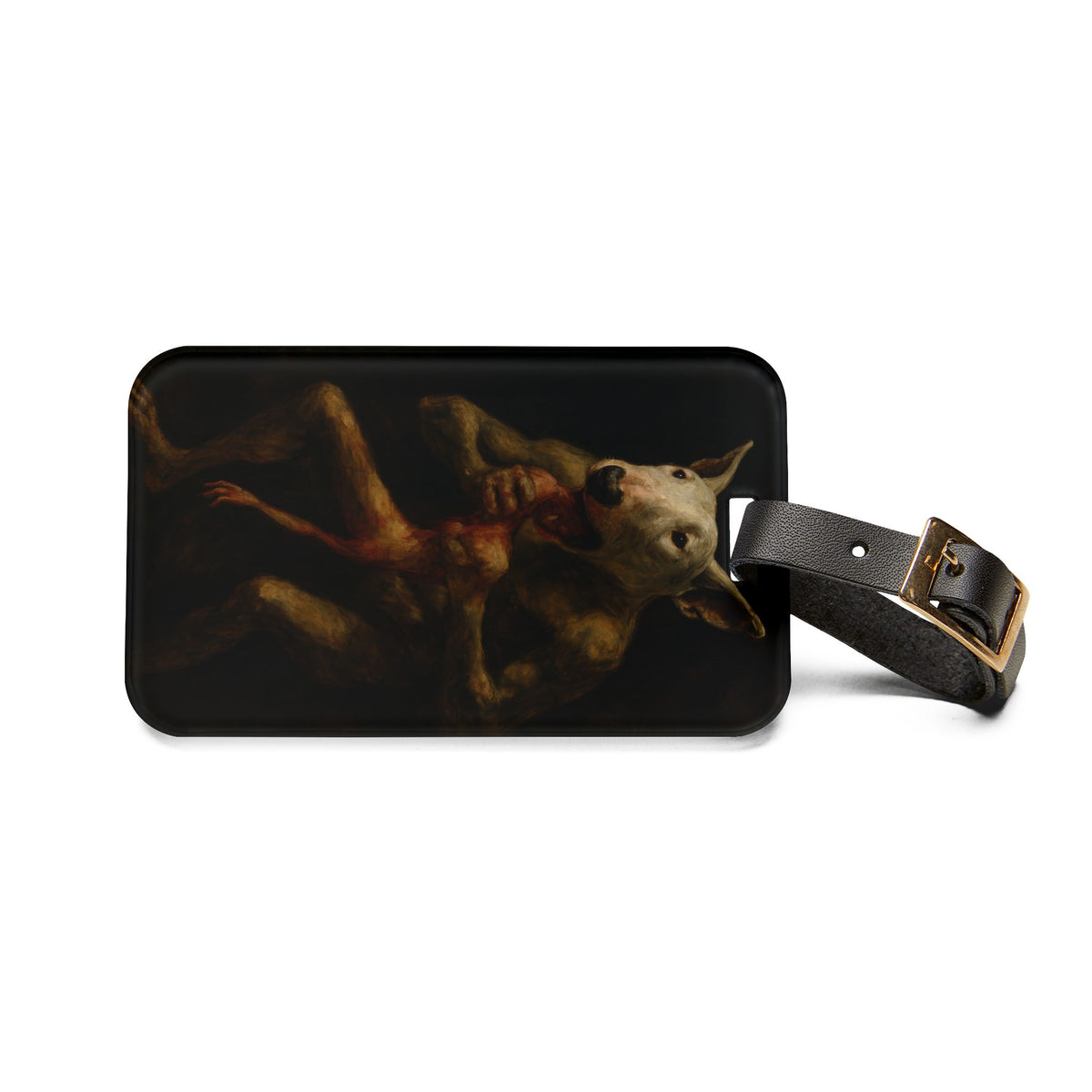 Bull Terrier Saturn Devouring His Son — after Francisco Goya, c.1823 | Luggage Tag