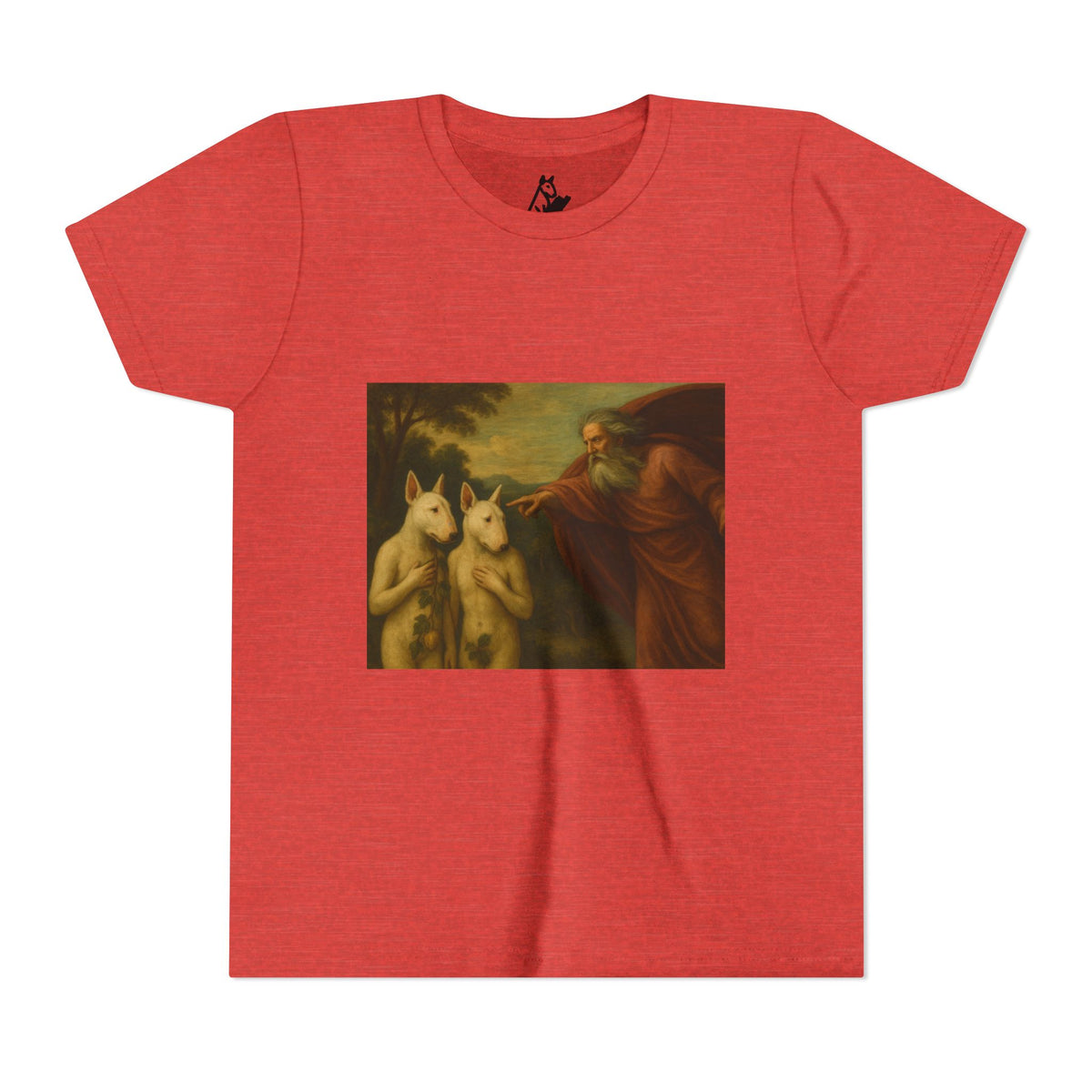 Bull Terrier The Rebuke of Adam and Eve — after Domenichino, 1626 | Youth Tee
