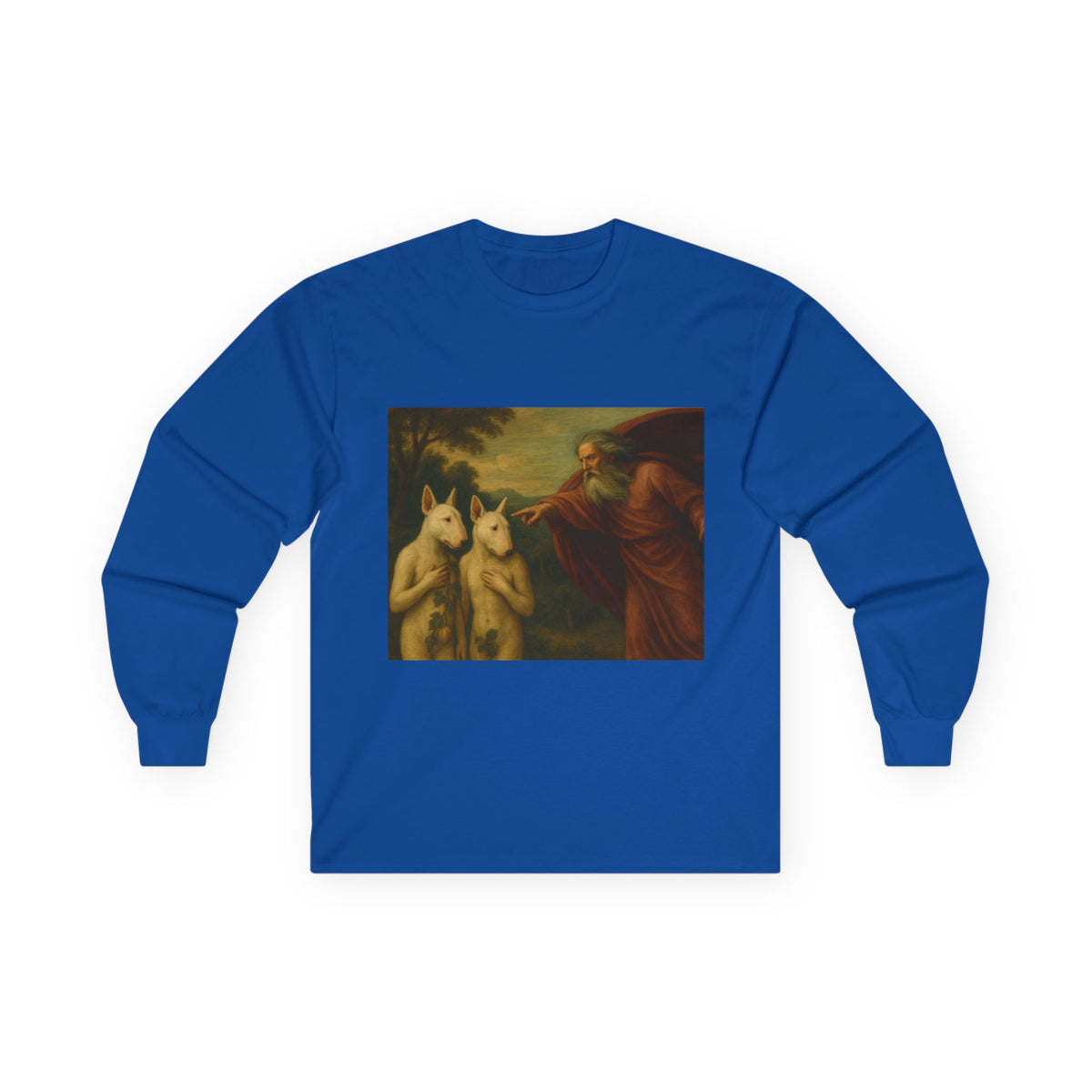 Bull Terrier The Rebuke Of Adam And Eve — after Domenichino, 1626 | Long Sleeve