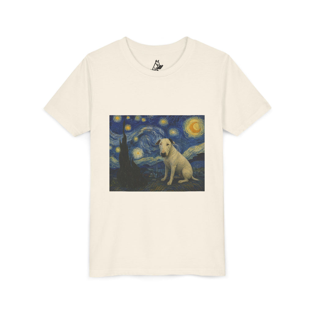 Bull Terrier The Starry Night — after Vincent van Gogh, 1889 | Youth Tee